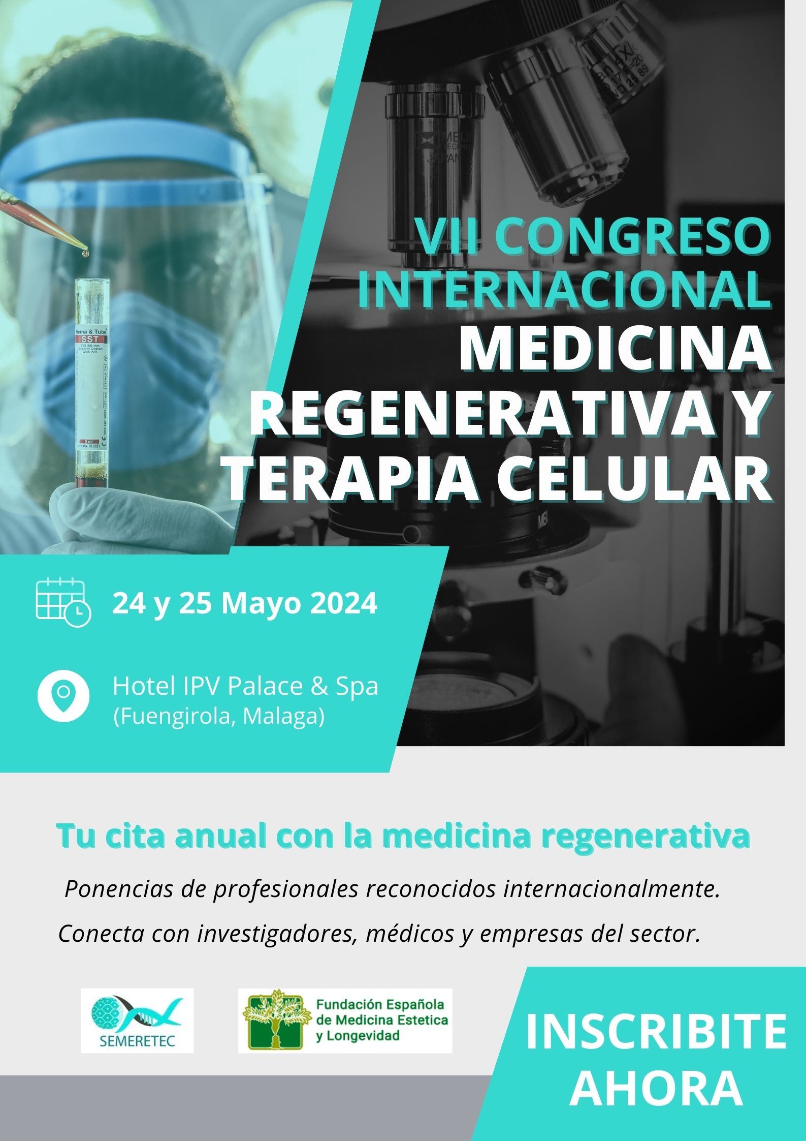 VII congreso internacional de medicina regenerativa y terapa celular 2024 (malaga)